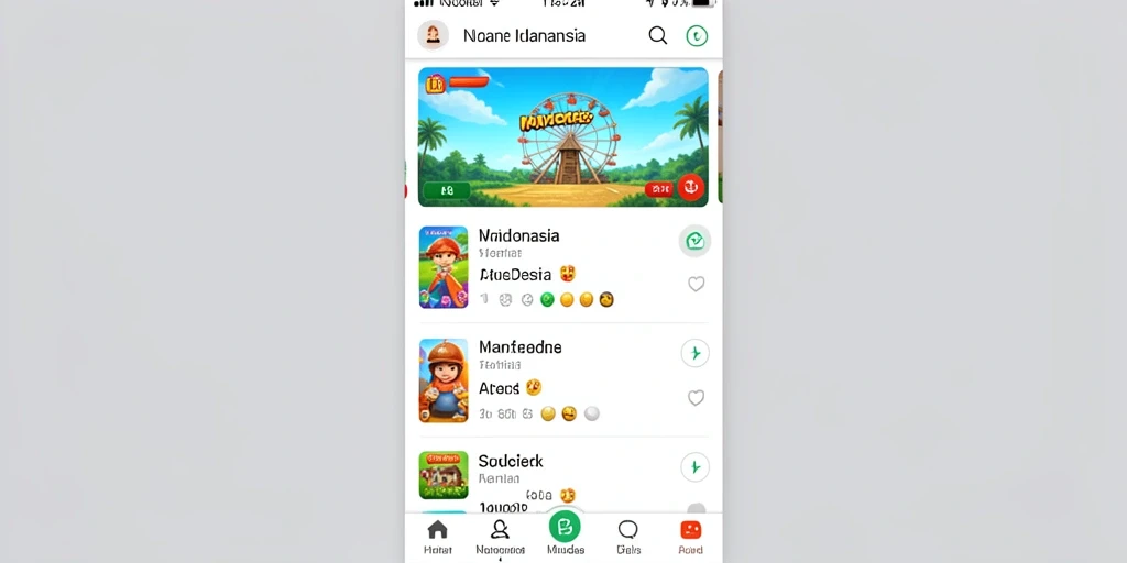 Tampilan awal game yang menarik dan intuitif.