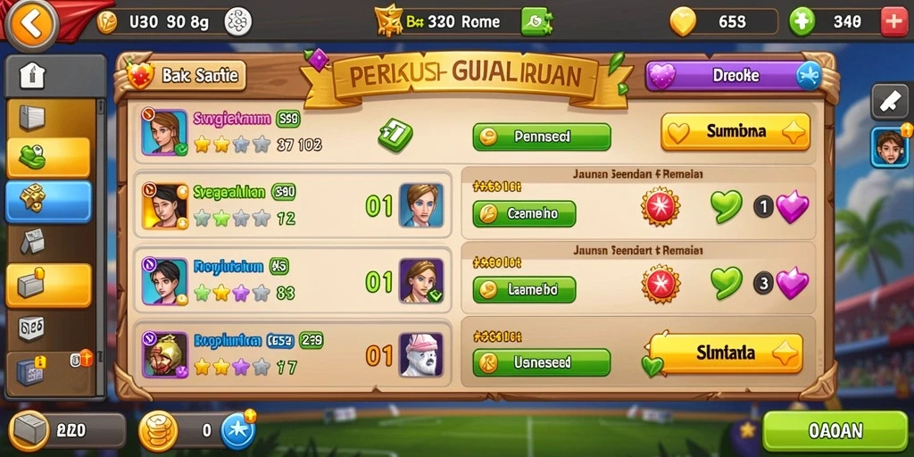 Karakter unik dengan kemampuan spesial.