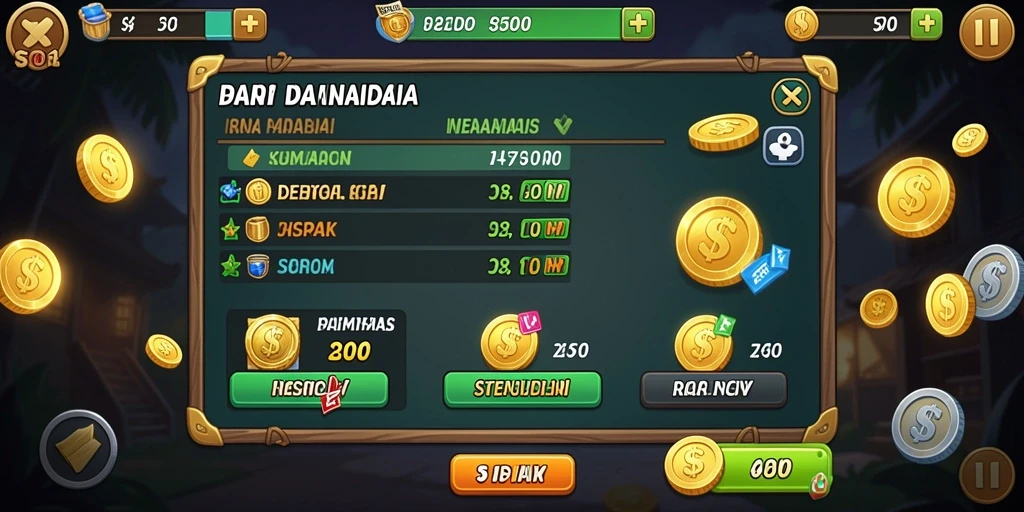 Tampilan menu utama yang menarik dan mudah dinavigasi.