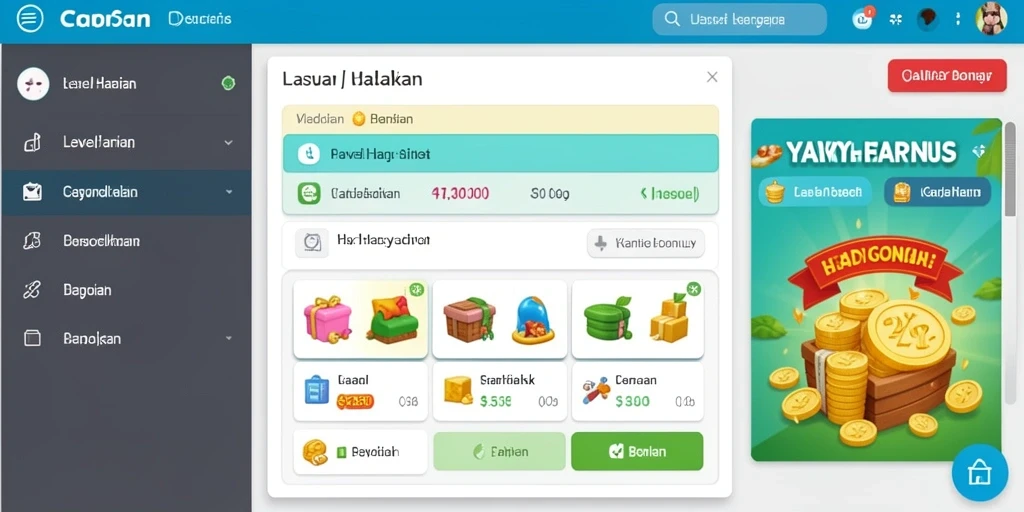 Tampilan karakter utama yang menarik dan penuh warna.