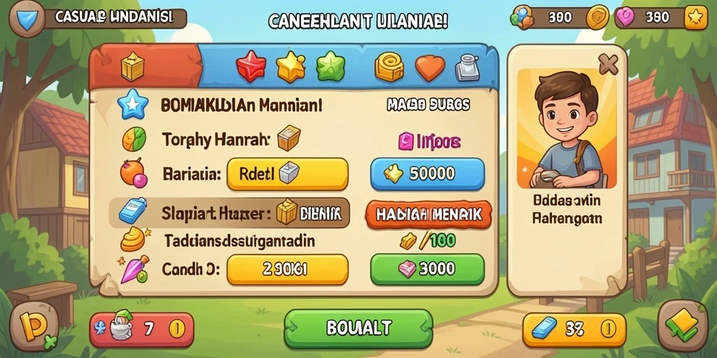 Antarmuka pengguna yang sederhana dan menarik.