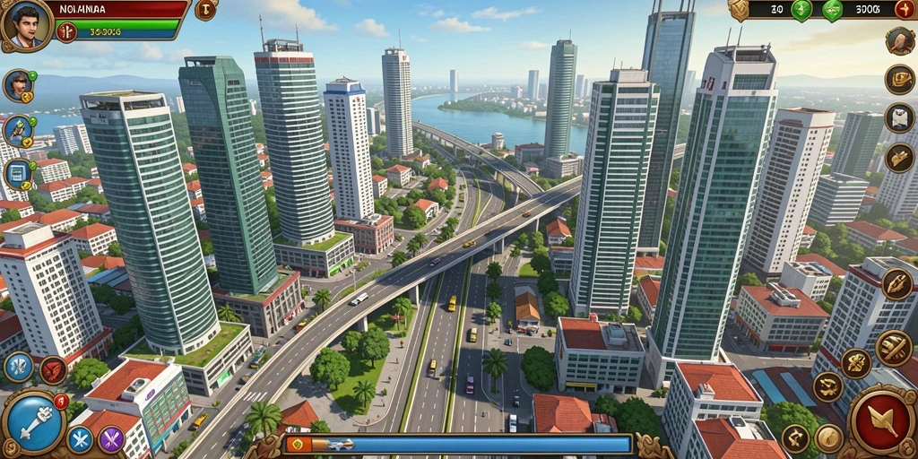 Tampilan utama permainan slot dengan grafis menarik.